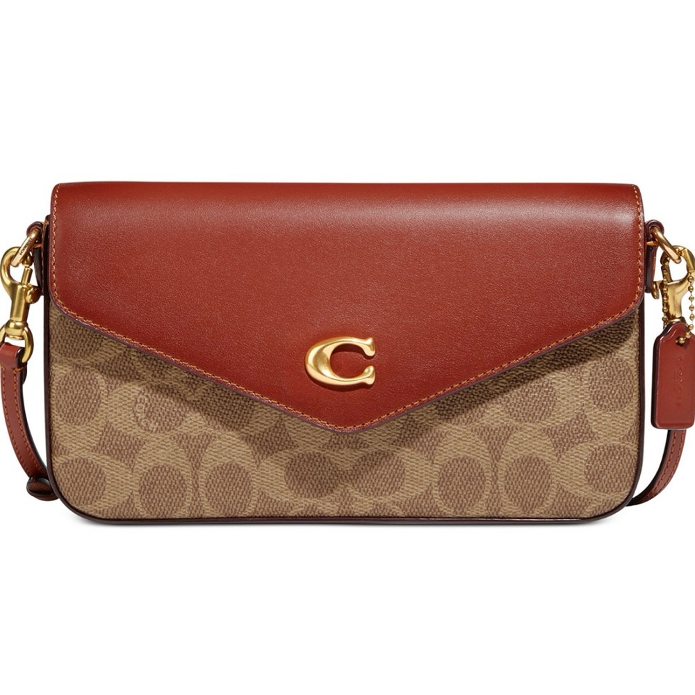 New COACH Signature Coated Canvas Wyn Crossbody with Removable Card Case - Picture 3 of 11